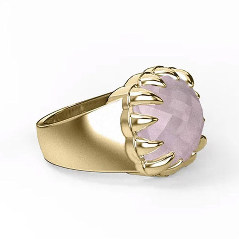 Stolen Girlfriends Club Claw Ring Rose Quartz image number 2